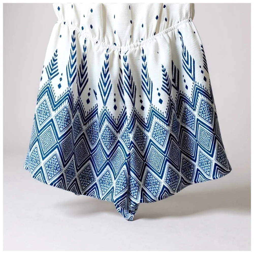 Collective Concepts Women’s 3/4 Sleeve Above-the-Knee Dress. Blue, White. XS​​​ - Picture 8 of 15